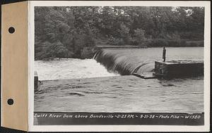 Swift River dam above Bondsville, Bondsville, Palmer, Mass., 2:25 PM, Sep. 21, 1938