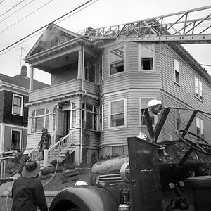 House fire, Dudley Street, New Bedford