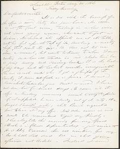 Letter from John D. Long to Zadoc Long and Julia D. Long, August 24, 1866