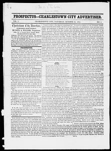 Charlestown City Advertiser, October 25, 1851