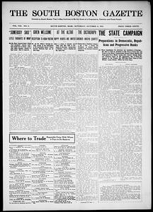 South Boston Gazette, October 11, 1913