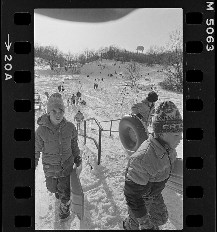 March's Hill sledders