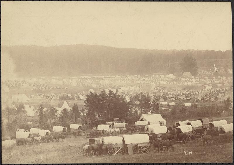 Camp scene on the Pamunky River, 1862