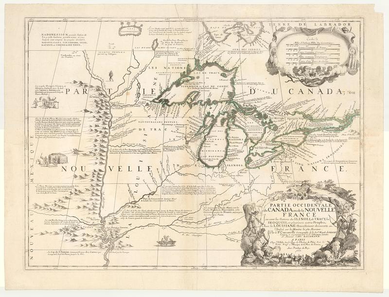 Partie occidentale du Canada ou de la Nouvelle France