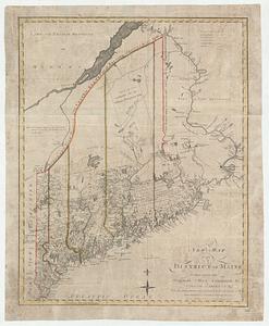 A new map of the district of Maine taken from the original map compiled by Osgood Carleton esq.r from the actual surveys that were made by an act of the general court with additions corrections & improvements