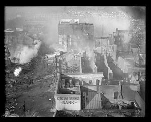 Ruins after fire, Fall River
