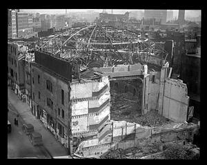 Castle Square Theater being torn down