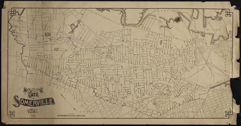 Map of the city of Somerville