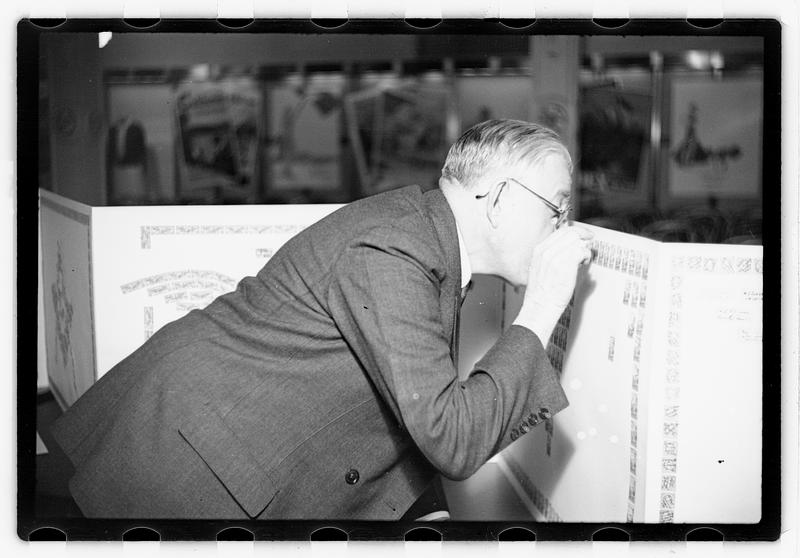 Ernest D. Chase pres., birthday card of stamps