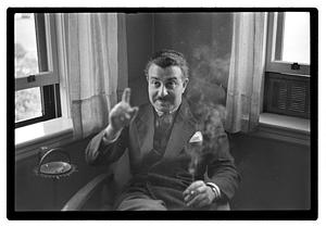 Pops Arthur Fiedler at home
