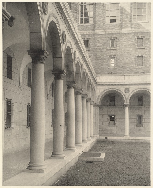 The colonnade of the interior court.