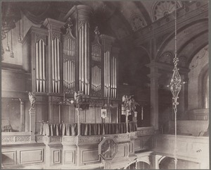 Boston, Massachusetts. Organ loft