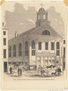 First Baptist Church, corner of Hanover and Union Streets, Boston