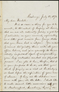 Letter from William Lloyd Garrison, Roxbury, [Mass.], to Wendell Phillips Garrison, July 12, 1870