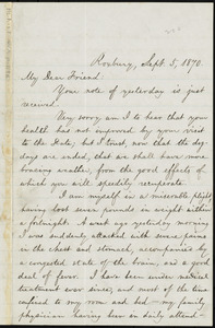 Letter from William Lloyd Garrison, Roxbury, [Mass.], to Samuel Joseph May, Sept. 5, 1870