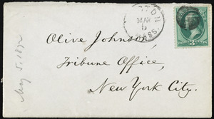 Letter from William Lloyd Garrison, Roxbury, [Mass.], to Oliver Johnson, May 5, 1872
