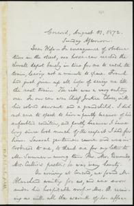 Letter from William Lloyd Garrison, Concord, [N.H.], to Helen Eliza Garrison, August 11, 1872
