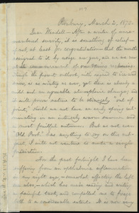 Letter from William Lloyd Garrison, Roxbury, [Mass.], to Wendell Phillips Garrison, March 2, 1873