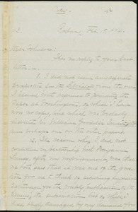 Letter from William Lloyd Garrison, Roxbury, [Mass.], to Oliver Johnson, Feb. 15, 1874