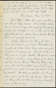 Letter from William Lloyd Garrison, Providence, [R.I.], to Helen Eliza Garrison, Aug. 6, 1874