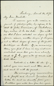 Letter from William Lloyd Garrison, Roxbury, [Mass.], to Wendell Phillips Garrison, March 30, 1876