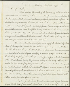 Letter from William Lloyd Garrison, Roxbury, [Mass.], to Samuel May, April 26, 1877