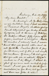 Letter from William Lloyd Garrison, Roxbury, [Mass.], to Wendell Phillips Garrison, Oct. 31, 1877