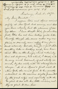 Letter from William Lloyd Garrison, Roxbury, [Mass.], to Wendell Phillips Garrison, Feb. 5, 1878