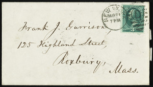 Letter from William Lloyd Garrison, New York, to Francis Jackson Garrison, May 11, 1878