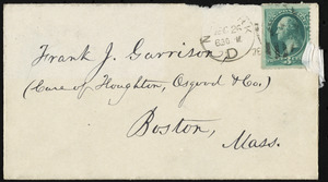 Letter from William Lloyd Garrison, New York, to Francis Jackson Garrison, Dec. 26, 1878