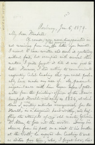 Letter from William Lloyd Garrison, Roxbury, [Mass.], to Wendell Phillips Garrison, Jan. 6, 1879