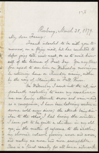 Letter from William Lloyd Garrison, Roxbury, [Mass.], to Fanny Garrison Villard, March 28, 1879