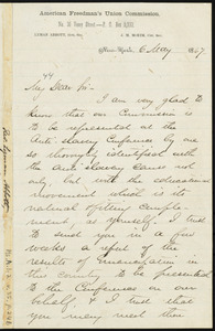 Letter from Lyman Abbott, New York, to William Lloyd Garrison, 6 May 1867