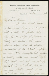 Letter from Lyman Abbott, New York, to William Lloyd Garrison, 10 Dec. 1867