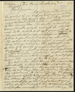 Letter from Charles Turner Torrey, Salem, [Mass.], to William Lloyd Garrison, June 12, 1838