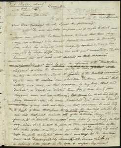 Letter from Amos Augustus Phelps, to William Lloyd Garrison, Oct. 1, 1838
