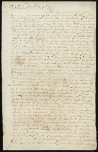 Letter from W. Ferguson Hutson, Pocotaligo, S.C., to William Lloyd Garrison, Aug[u]st 25, [1835?]