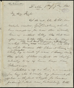 Letter from Richard Allen, Dublin, [Ireland], to William Lloyd Garrison, 1st [day] of 9th mo[nth] 1840