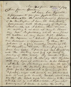 Letter from Nathaniel B. Borden, New Bedford, to  William Lloyd Garrison, 31 March [18]44