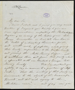 Letter from Frances Armstrong, 11 Clifton Vale, Bristol, [England], to William Lloyd Garrison, Sep[tember] 3rd, 1846