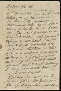 Letter from Joseph Barker, to William Lloyd Garrison, April 19, 1851