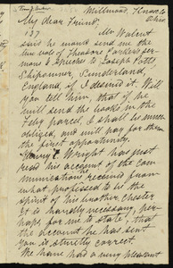 Letter from Joseph Barker, Millwood, Knox Co[ounty], [Ohio], to William Lloyd Garrison, Dec'r 21, 1852