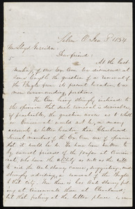Letter from James Barnaby, Salem, O[hio], to William Lloyd Garrison, Jan. 3, 1854