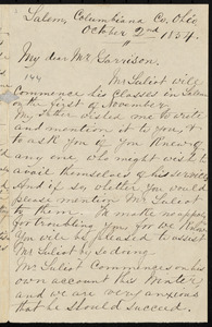 Letter from Joseph Barker, Salem, Columbiana Co[unty], Ohio, to William Lloyd Garrison, October 2nd, 1854