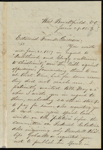 Letter from Jehiel Claflin, West Brookfield, Vt, to William Lloyd Garrison, June 29, 1859