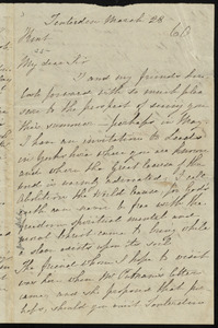 Letter from Jane Ashby, Tenterden, Kent, [England], to William Lloyd Garrison, March 28, [18]60