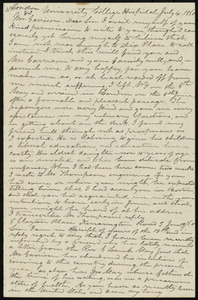Letter from John C. Buckley, University College Hospital, London, [England], to William Lloyd Garrison, July 4, 1860