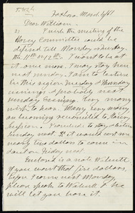 Letter from Henry Clarke Wright, Foxboro, to William Lloyd Garrison, March 4, [18]61