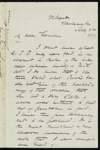 Letter from James Miller M'Kim, Washington, to William Lloyd Garrison, Ma[y] 4, [1864]