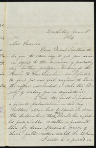 Letter from Harriette M. Carlton, Dorchester, [Mass.], to William Lloyd Garrison, June 18, 1864